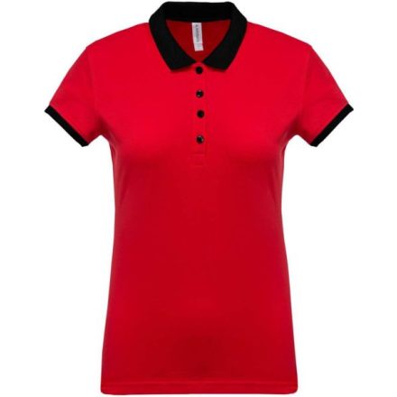 utt_ka259re-bl-s Kariban KA259 LADIES’ TWO-TONE PIQUÉ POLO SHIRT S