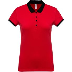  utt_ka259re-bl-xs Kariban KA259 LADIES’ TWO-TONE PIQUÉ POLO SHIRT XS