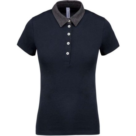 utt_ka261nv-dgh-2xl Kariban KA261 LADIES' TWO-TONE JERSEY POLO SHIRT 2XL