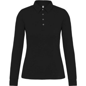   utt_ka265bl-xs Kariban KA265 LADIES' LONG SLEEVE JERSEY POLO SHIRT XS
