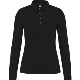   utt_ka265bl-xs Kariban KA265 LADIES' LONG SLEEVE JERSEY POLO SHIRT XS