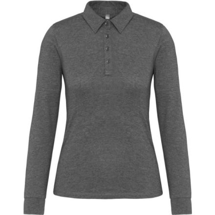 utt_ka265grh-s Kariban KA265 LADIES' LONG SLEEVE JERSEY POLO SHIRT S