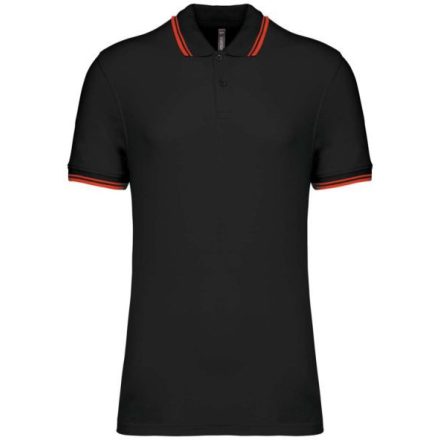 utt_ka272bl-re-xl Kariban KA272 MEN'S 2 STRIPED SHORT SLEEVED POLOSHIRT XL