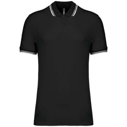 utt_ka272bl-wh-3xl Kariban KA272 MEN'S 2 STRIPED SHORT SLEEVED POLOSHIRT 3XL