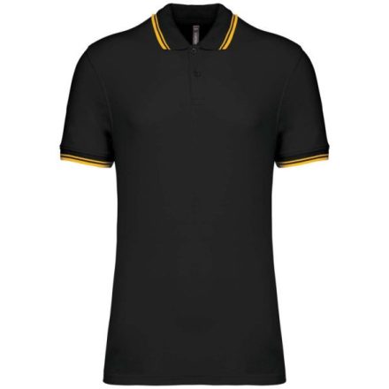 utt_ka272bl-ye-l Kariban KA272 MEN'S 2 STRIPED SHORT SLEEVED POLOSHIRT L
