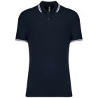 utt_ka272nv-wh-2xl Kariban KA272 MEN'S 2 STRIPED SHORT SLEEVED POLOSHIRT 2XL