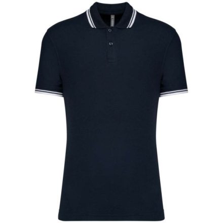 utt_ka272nv-wh-2xl Kariban KA272 MEN'S 2 STRIPED SHORT SLEEVED POLOSHIRT 2XL