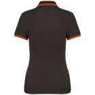 utt_ka273dg-or-s Kariban KA273 LADIE'S 2 STRIPED SHORT SLEEVED POLOSHIRT S