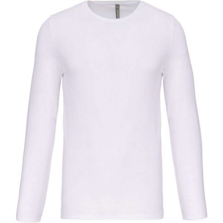 utt_ka3016wh-xl Kariban KA3016 FÉRFI HOSSZÚ UJJÚ KÖRNYAKÚ PÓLÓ XL