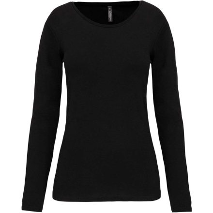 utt_ka3017bl-2xl Kariban KA3017 NŐI HOSSZÚ UJJÚ KÖRNYAKÚ PÓLÓ 2XL