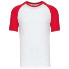 utt_ka330wh-re-2xl Kariban KA330 BASEBALL - KONTRASZT PÓLÓ 2XL