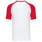 utt_ka330wh-re-2xl Kariban KA330 BASEBALL - KONTRASZT PÓLÓ 2XL