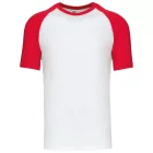 utt_ka330wh-re-m Kariban KA330 BASEBALL - KONTRASZT PÓLÓ M