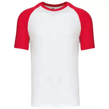 utt_ka330wh-re-m Kariban KA330 BASEBALL - KONTRASZT PÓLÓ M