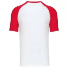 utt_ka330wh-re-s Kariban KA330 BASEBALL - KONTRASZT PÓLÓ S