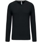 utt_ka358bl-2xl Kariban KA358 FÉRFI HOSSZÚ UJJÚ V-NYAKÚ PÓLÓ 2XL