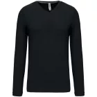 utt_ka358bl-4xl Kariban KA358 FÉRFI HOSSZÚ UJJÚ V-NYAKÚ PÓLÓ 4XL
