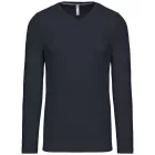utt_ka358nv-2xl Kariban KA358 FÉRFI HOSSZÚ UJJÚ V-NYAKÚ PÓLÓ 2XL