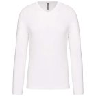 utt_ka358wh-2xl Kariban KA358 FÉRFI HOSSZÚ UJJÚ V-NYAKÚ PÓLÓ 2XL