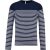 utt_ka366stnv-wh-xl Kariban KA366 FÉRFI HOSSZÚ UJJÚ BRETON CSÍKOS FELSŐ XL
