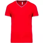 utt_ka374re-nv-wh-xl  Kariban KA374 FÉRFI V-NYAKÚ PIQUÉ PÓLÓ XL
