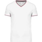 utt_ka374wh-nv-re-s Kariban KA374 FÉRFI V-NYAKÚ PIQUÉ PÓLÓ S