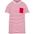 utt_ka379swh-re-10-12 Kariban KA379 KIDS' STRIPED SHORT SLEEVE SAILOR T-SHIRT WITH POCKET 10/12