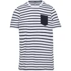 utt_ka379swn-8-10 Kariban KA379 KIDS' STRIPED SHORT SLEEVE SAILOR T-SHIRT WITH POCKET 8/10