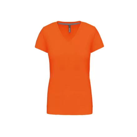 utt_ka381or-2xl  Kariban KA381 NŐI RÖVID UJJÚ V-NYAKÚ PÓLÓ 2XL