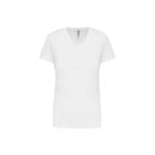 utt_ka381wh-2xl Kariban KA381 NŐI RÖVID UJJÚ V-NYAKÚ PÓLÓ 2XL