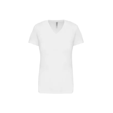 utt_ka381wh-3xl Kariban KA381 NŐI RÖVID UJJÚ V-NYAKÚ PÓLÓ 3XL
