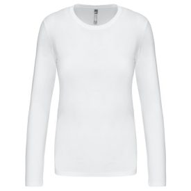   utt_ka383wh-s Kariban KA383 NŐI HOSSZÚ UJJÚ KÖRNYAKÚ PÓLÓ S