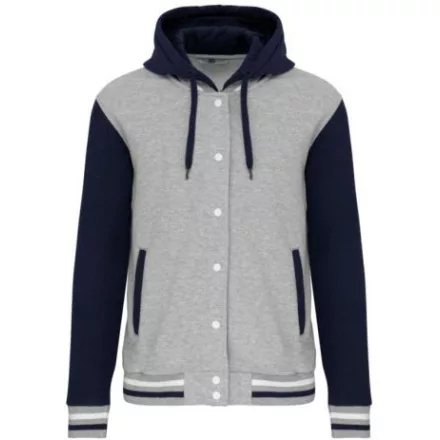 utt_ka4003oxg-nv-wh-s Kariban KA4003 UNISEX TEDDY JACKET WITH HOOD S