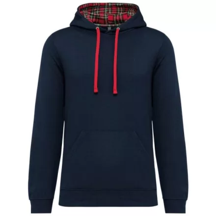 utt_ka4013nv-ret-xl Kariban KA4013 UNISEX CONTRAST PATTERNED HOODED SWEATSHIRT XL