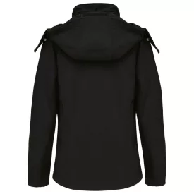   utt_ka414bl-s Kariban KA414 LADIES' DETACHABLE HOODED SOFTSHELL JACKET S