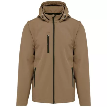 utt_ka422ca-5xl Kariban KA422 UNISEX 3-LAYER SOFTSHELL HOODED JACKET WITH REMOVABLE SLEEVES 5XL