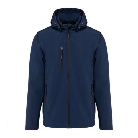 utt_ka422nv-5xl Kariban KA422 UNISEX 3-LAYER SOFTSHELL HOODED JACKET WITH REMOVABLE SLEEVES 5XL
