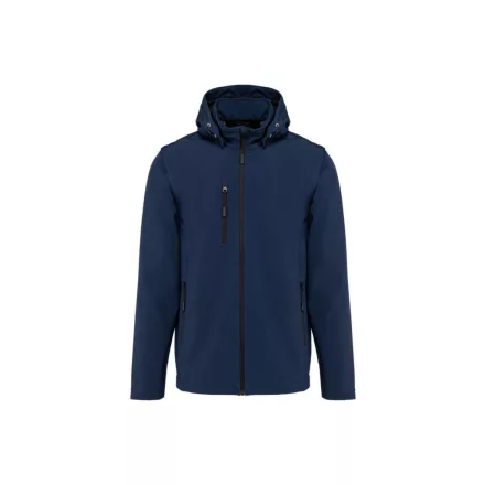 utt_ka422nv-l Kariban KA422 UNISEX 3-LAYER SOFTSHELL HOODED JACKET WITH REMOVABLE SLEEVES L
