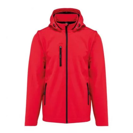 utt_ka422re-3xl Kariban KA422 UNISEX 3-LAYER SOFTSHELL HOODED JACKET WITH REMOVABLE SLEEVES 3XL