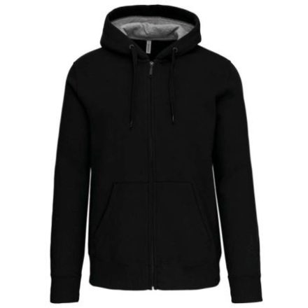 utt_ka444bl-xs Kariban KA444 FULL ZIP HOODED SWEATSHIRT XS