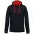 utt_ka446bl-re-s Kariban KA446 MEN'S CONTRAST HOODED SWEATSHIRT S