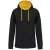 utt_ka446bl-ye-m Kariban KA446 MEN'S CONTRAST HOODED SWEATSHIRT M