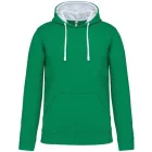 utt_ka446lkl-wh-2xl Kariban KA446 MEN'S CONTRAST HOODED SWEATSHIRT 2XL