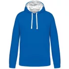 utt_ka446lro-wh-s Kariban KA446 MEN'S CONTRAST HOODED SWEATSHIRT S