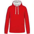 utt_ka446re-wh-2xl Kariban KA446 MEN'S CONTRAST HOODED SWEATSHIRT 2XL