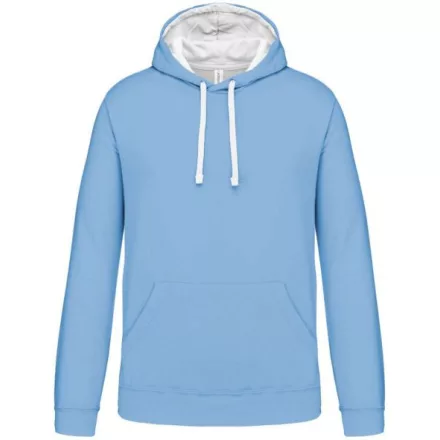 utt_ka446sb-wh-4xl Kariban KA446 MEN'S CONTRAST HOODED SWEATSHIRT 4XL