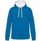 utt_ka446tb-wh-m Kariban KA446 MEN'S CONTRAST HOODED SWEATSHIRT M