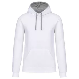   utt_ka446wh-fg-s Kariban KA446 MEN'S CONTRAST HOODED SWEATSHIRT S