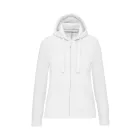 utt_ka464wh-l Kariban KA464 LADIES' FULL ZIP HOODED SWEATSHIRT L