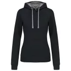 utt_ka465bl-fg-xs Kariban KA465 LADIES’ CONTRAST HOODED SWEATSHIRT XS